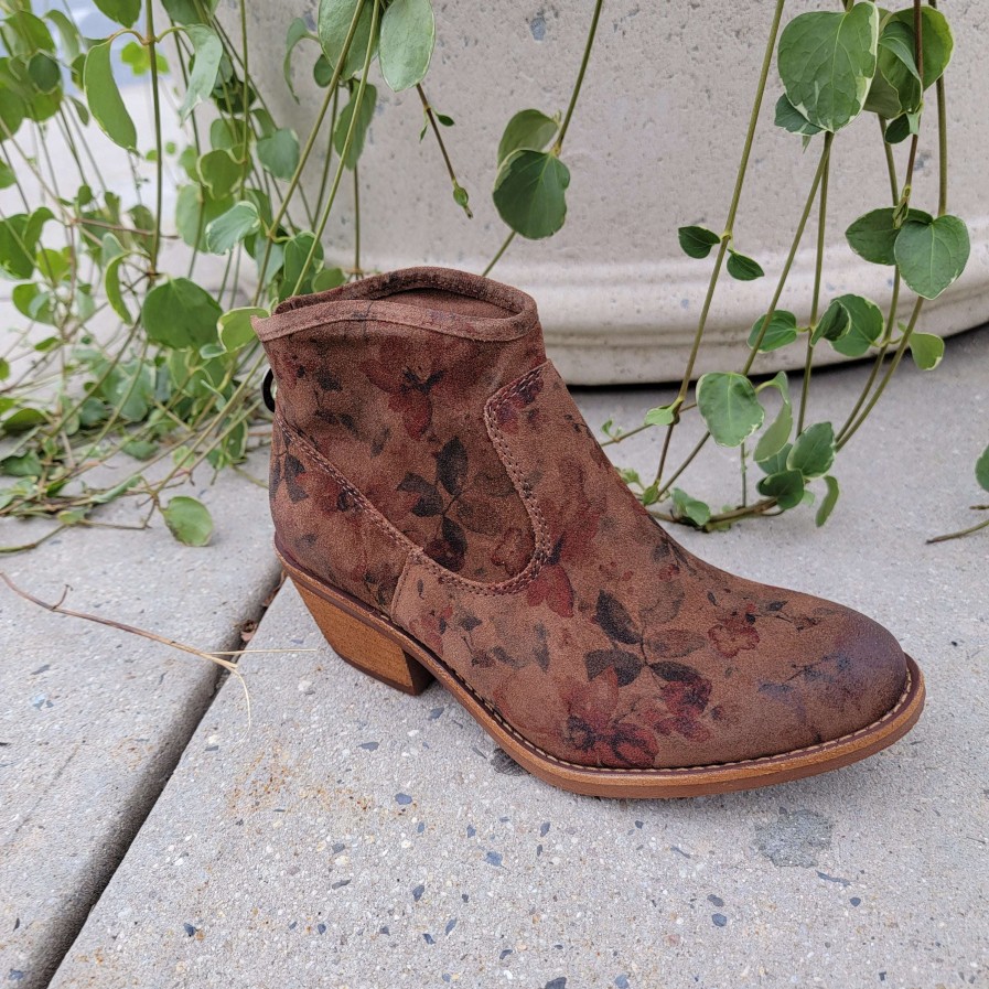 Footwear Sofft Ankle Boots | Sofft - Aisley - Floral Brown Floral