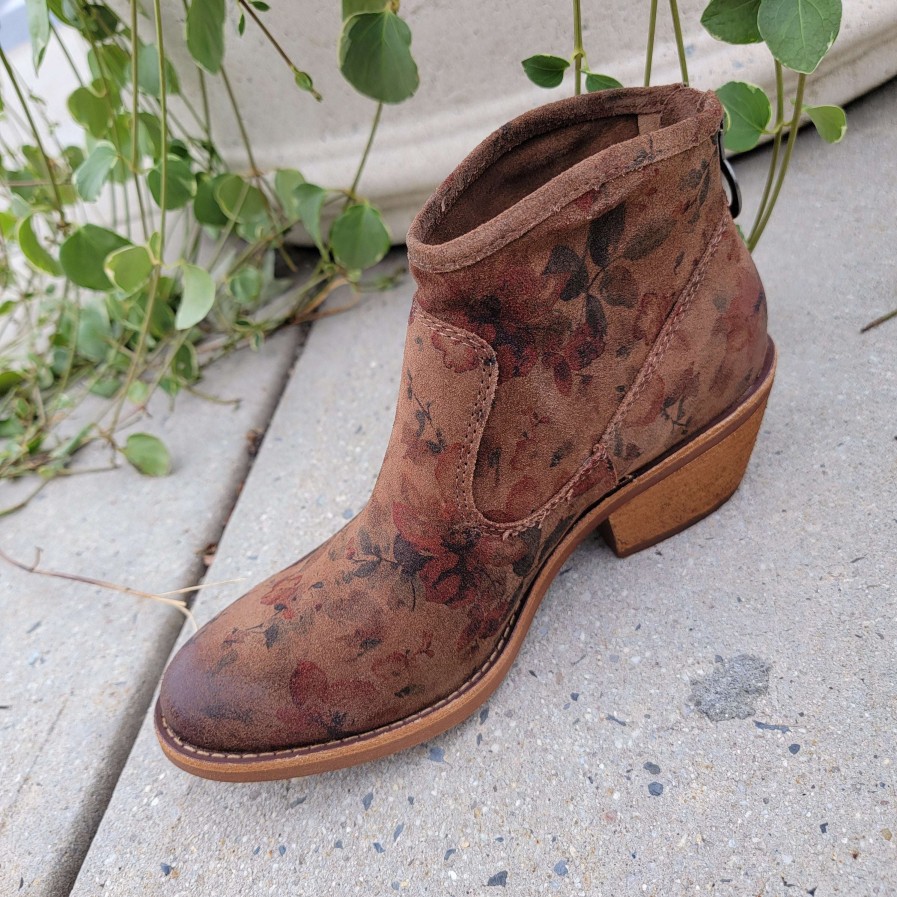 Footwear Sofft Ankle Boots | Sofft - Aisley - Floral Brown Floral