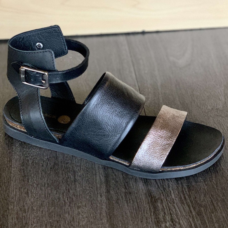 Footwear ALL BLACK Flat Sandals | All Black - Pompeii