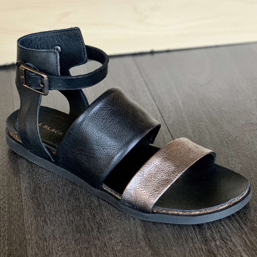 Footwear ALL BLACK Flat Sandals | All Black - Pompeii