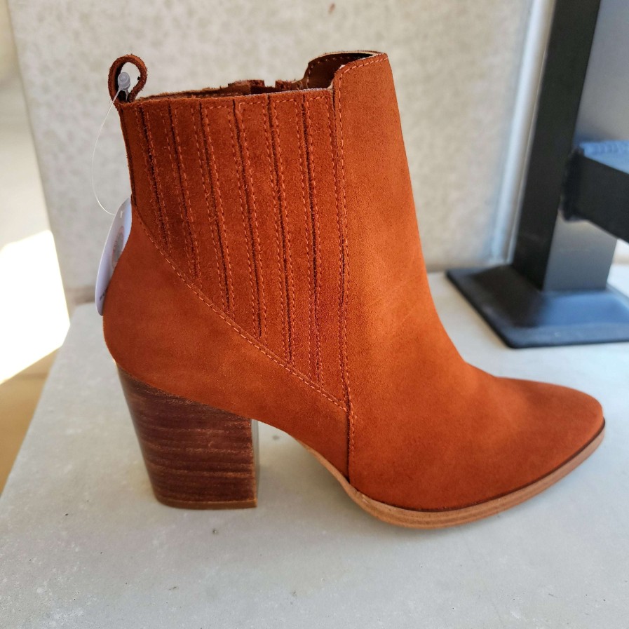 Footwear Blondo Ankle Boots | Blondo - Reese Camel Camel Suede