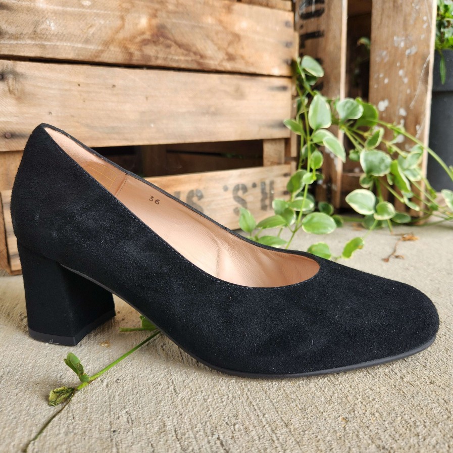 Footwear Pie Santo High Heels (2 Inches Or Above) | Pie Santo - 235225 Black Suede