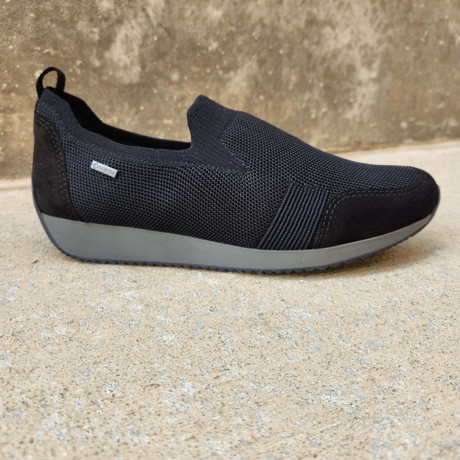 Footwear Ara Slip-On Sneakers | Ara - 44061 Lilith Black