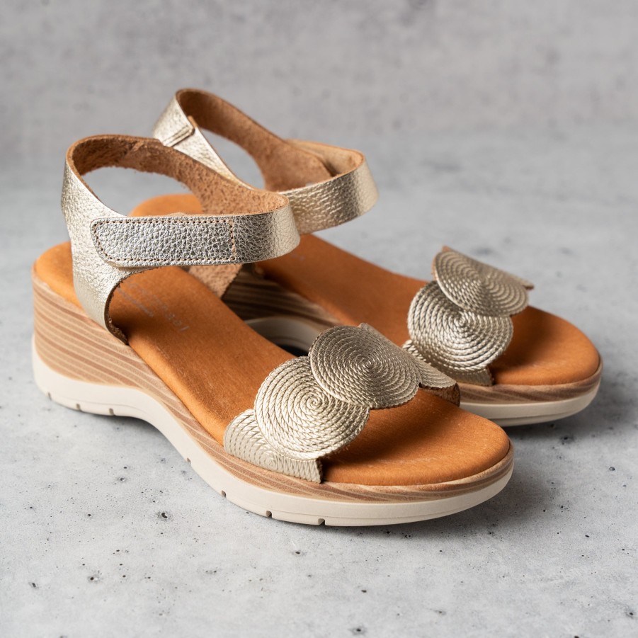 Footwear Eric Michael Wedges/Platform Sandals | Eric Michael - Honey