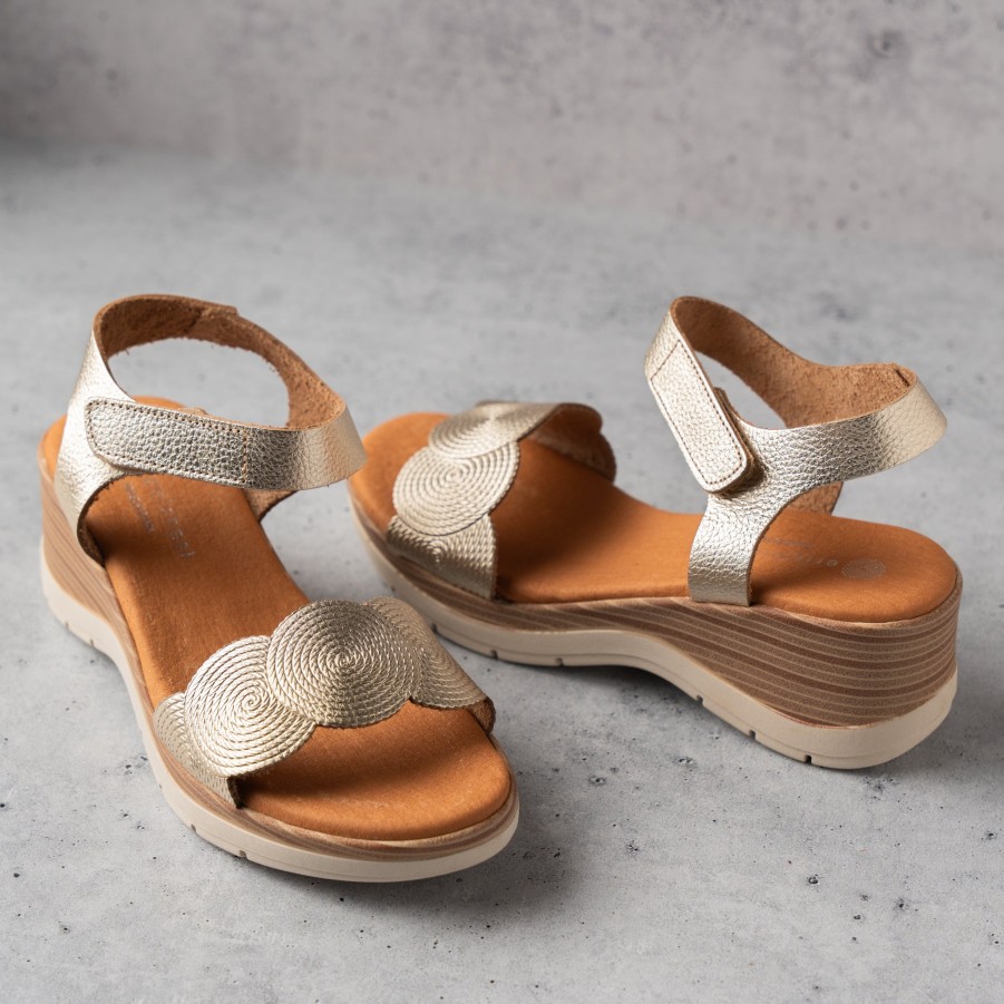 Footwear Eric Michael Wedges/Platform Sandals | Eric Michael - Honey